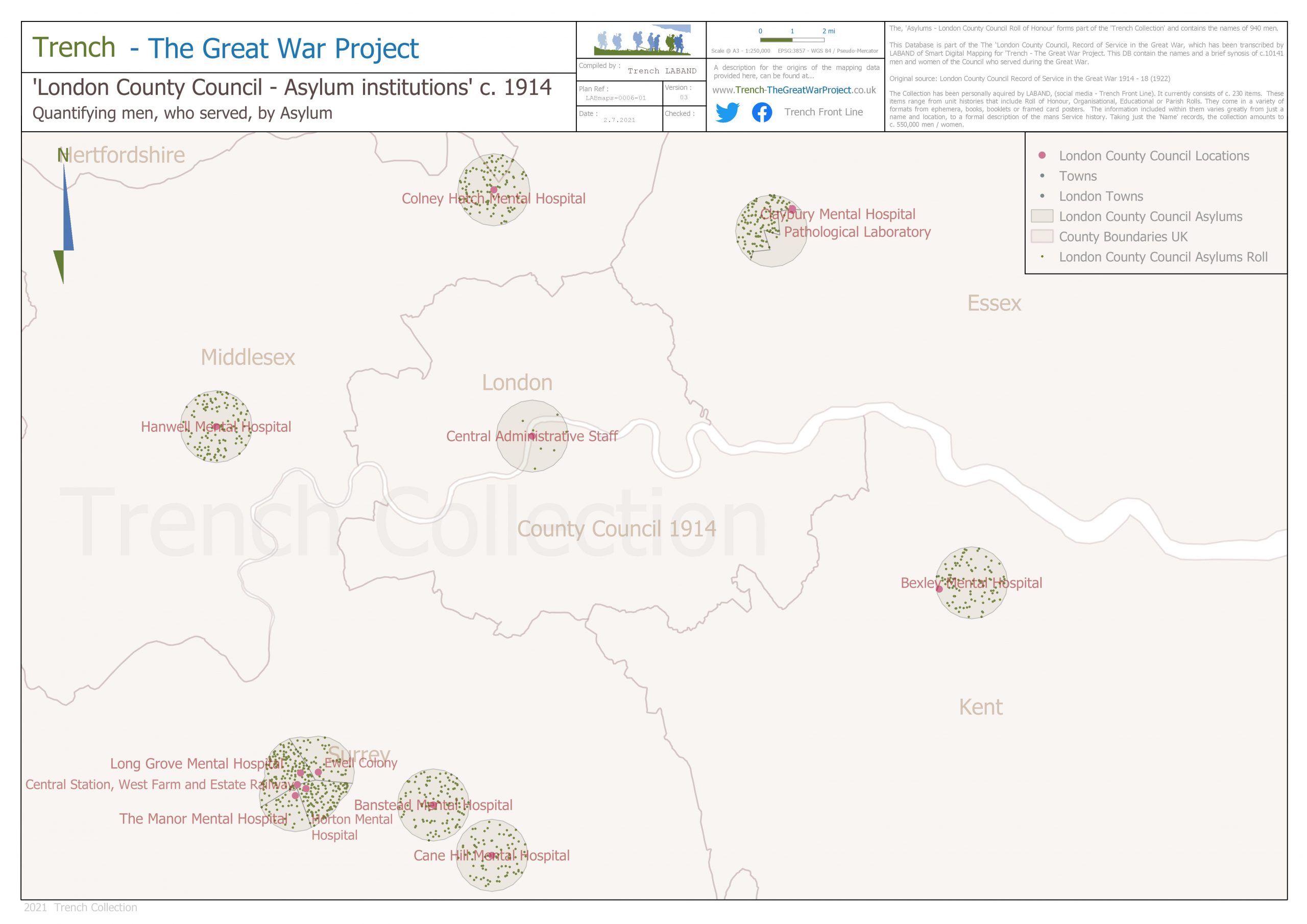 Asylums of the London County Council, LCC